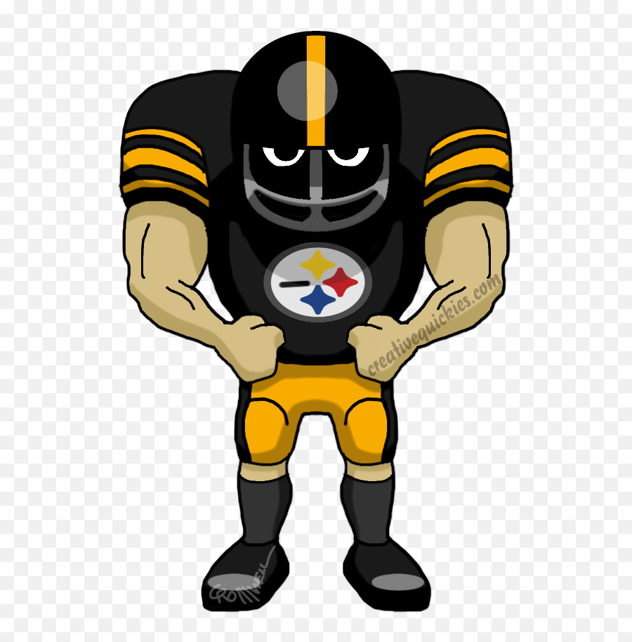 Steelers Football Clipart - Pittsburgh Steelers Cartoon Emoji,Steelers Emoji