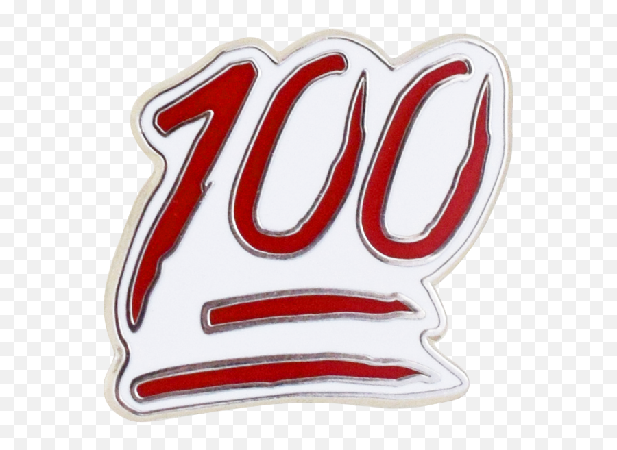 100 Emoji Pin - Label,Rock N Roll Emoji