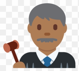 Man Judge Emoji With Medium - Juez Emoji Colores,Justice Emoji