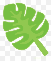 Moana Leaves Clipart - Hawaiian Leaf Emoji