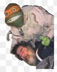 I Made This At 3 Am Help Tnt - Sticker By Car Ninja Turtle Saddam Hussein Emoji,Tnt Emoji
