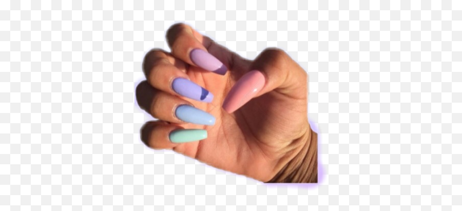 Nails Nail Png Pngs Nichecommunitynichenichestarterpack - Acrylic Nails Different Colors Emoji,Nails Emoji Png