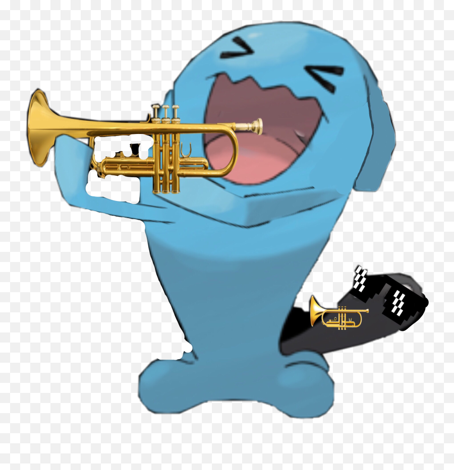 Wobbuffet Pokémon Trumpet - Shiny Wobbuffet Pokemon Go Emoji,Emoji Trumpet