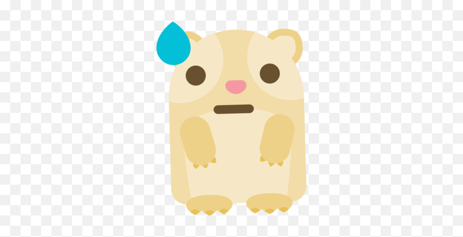 Free Emoji Guinea Pig Sweat Png With Transparent Background - Emoticone Cochon D Inde,Yawn Emoji
