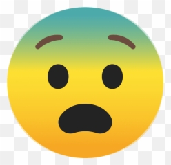 Fearful Face Emoji Clipart - Pagkatakot Emoji,Flushed Face Emoji