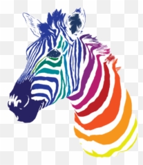 Edit - Rainbow Zebra Painting Emoji,Zebra Emoji