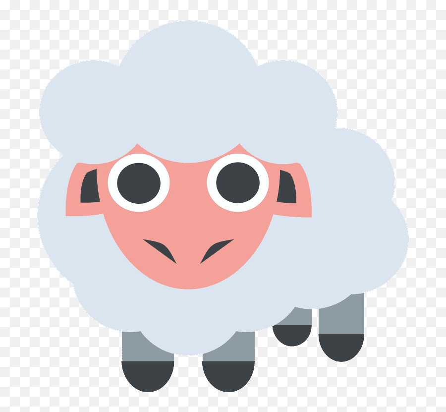 Ewe Emoji Clipart - Emoji Transparent Sheep,Ewe Emoji