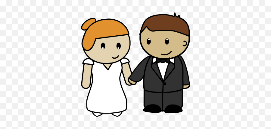 Bride And Groom Free To Use Clip Art - Cartoon Wedding Clipart Emoji,Groom Emoji