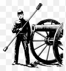 Cannon Artillery Gunner Vector Clipart - Emoji