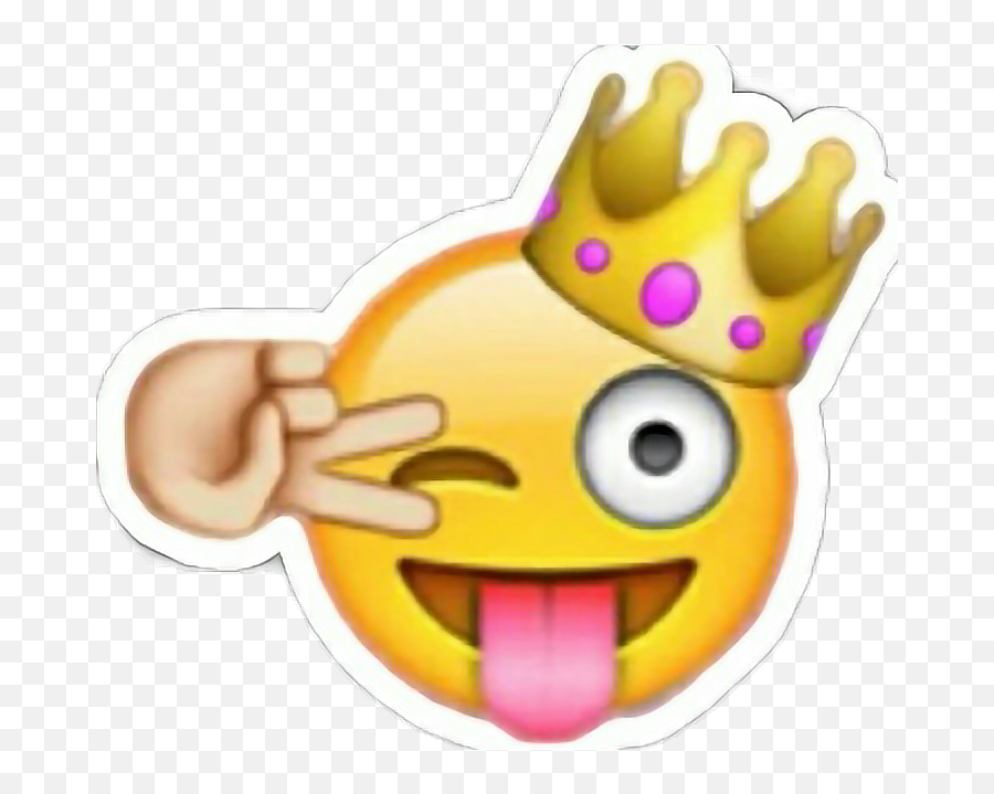 Slay King Queen Emjoi Winky Winkyface - Queen Emoji,Slay Emoji