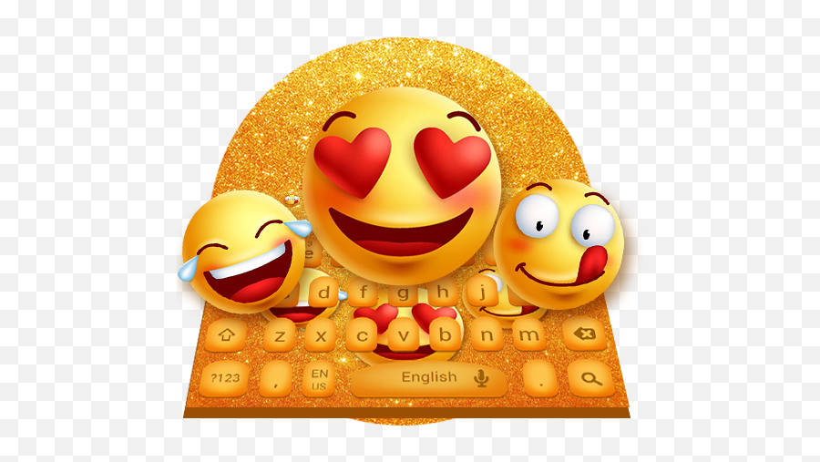 Beautiful Cute Glitter Smiley Face - Smiley Emoji,Glitter Emoticon