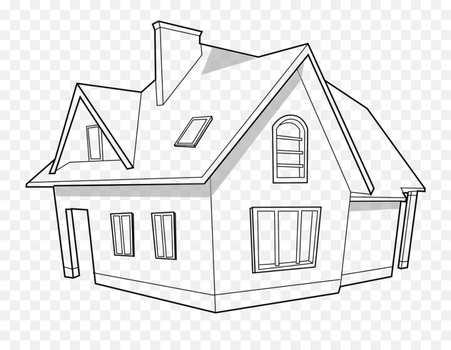 House Home Real Estate - Modern House Clipart Black And White Emoji,Real Estate Emojis