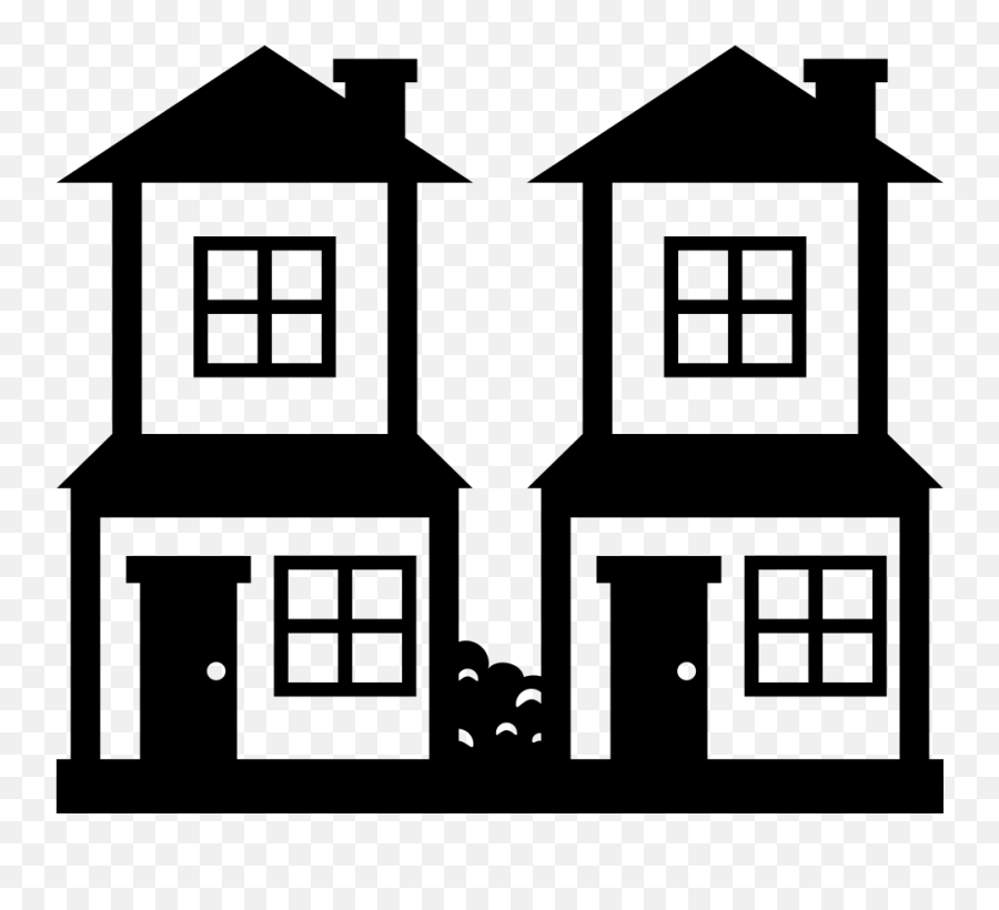 Emojione Bw 1f3d8 - Casa Y Edificios Emoji,House Emoji