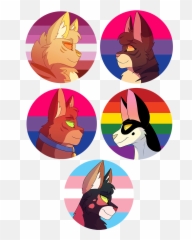 Pin - Warrior Cats Couple Base Emoji,Lgbt Flag Emoji