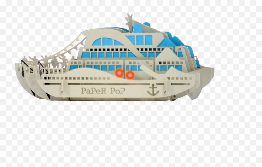 Party Boat Pop Up Card - Mother Ship Emoji,Ship Emoji