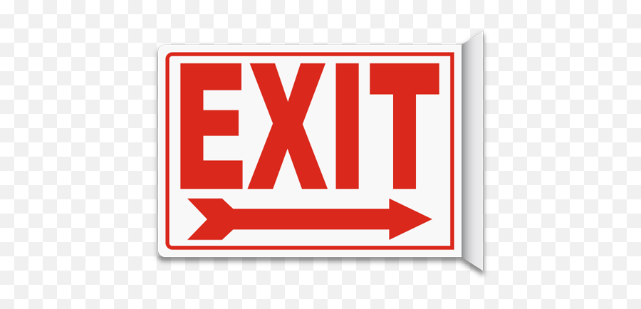Exit Sign Clipart - Exit Emoji,Exit Sign Emoji