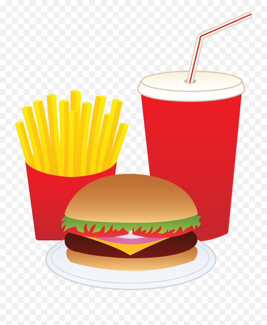 Fries Vector Silhouette Transparent - Burger And Fries Clipart Emoji,Stir Fry Emoji