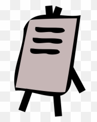 Easel Painting Arts Tripod - Flip Chart Clip Emoji