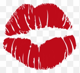 Kiss Clipart Png - Transparent Background Lipstick Print Emoji