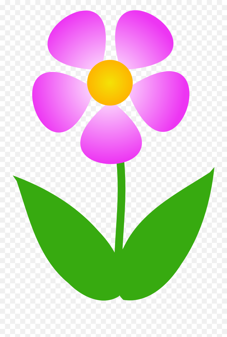 Free Clipart Images Of Flowers Flower Clip Art Pictures - One Flower Clipart Emoji,Emoji Flowers