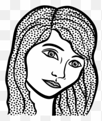 Vector Graphics Of Sad Womans Face - Üzgün Kadn Karikatür Resmi Emoji