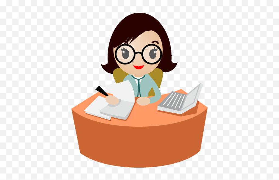 Eyes Office Women Glasses Icon - Secretary Clipart Emoji,Emoji Girl With Glasses