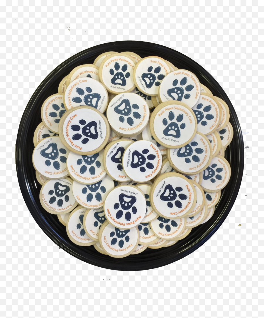 Custom Logoimage Cookies - Round U2013 Wwwbrookiescookiesnyccom Royal Icing Emoji,Cookie Emoji