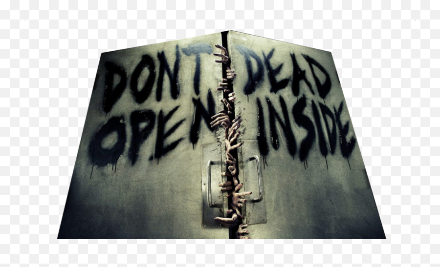 Zombie Door Psd Official Psds - Walking Dead Zombie Poster Emoji,Clarinet Emoji
