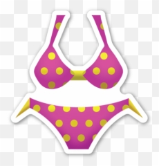 Bikini - Transparent Background Bikini Emoji,Mimosa Emoji