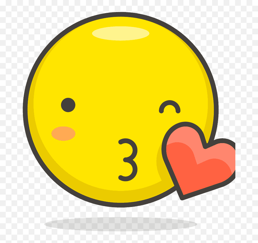 Face Blowing A Kiss Emoji Clipart - Blow Kiss Clipart,What Is The Kissing Emoji