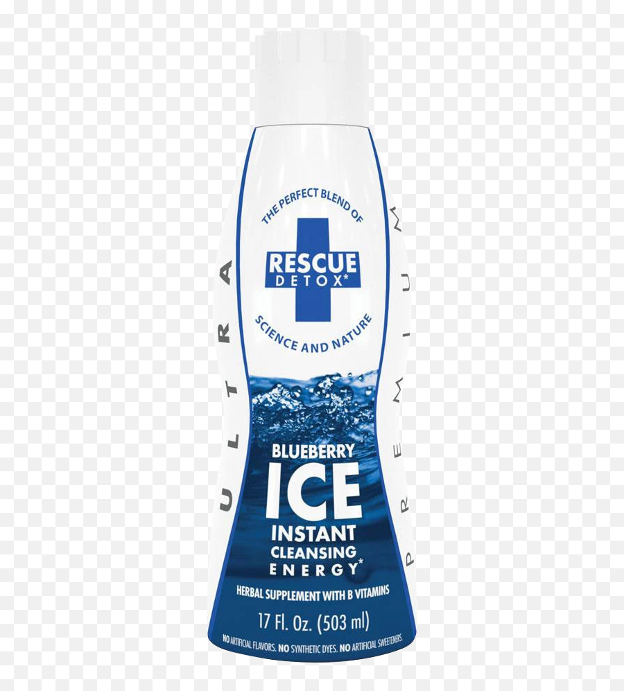 Rescue Detox Ice 17oz Health Cleanse Emoji,Blueberry Emoji