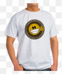 Smiley Peace Happy Face Ash Grey T Emoji,Peace Emoticon