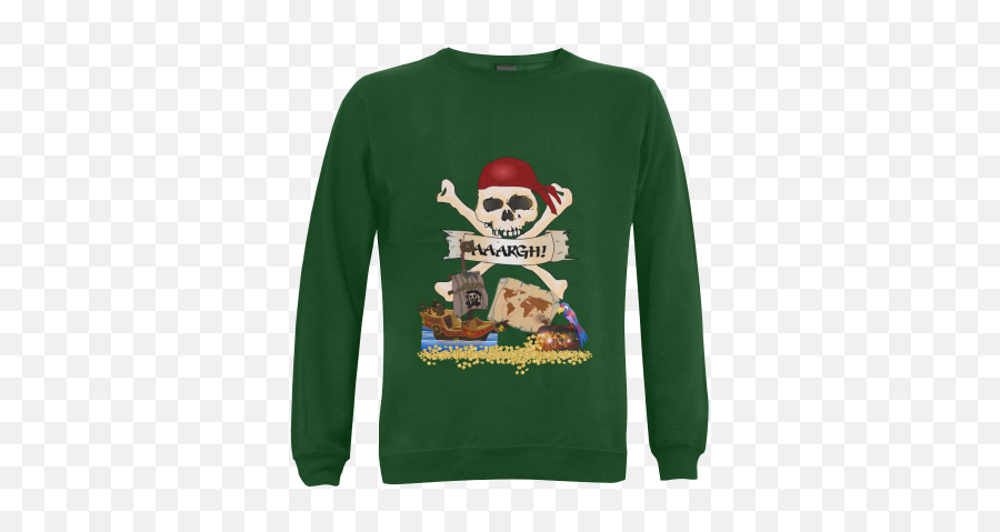 D535806 - Crew Neck Emoji,Treasure Chest Emoji