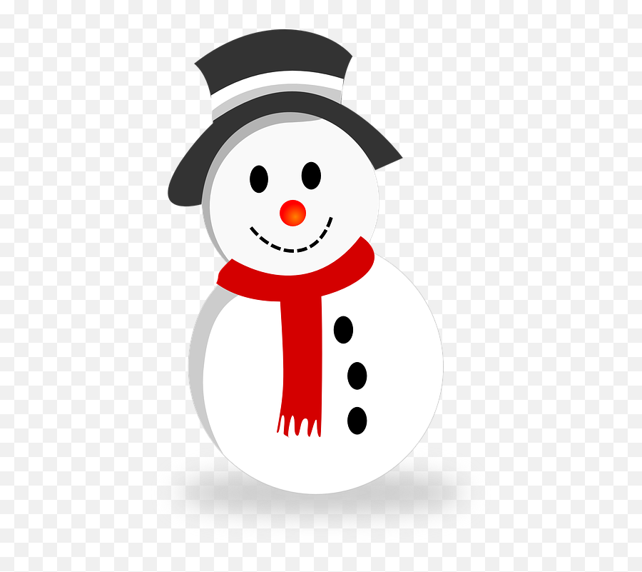 Free Snowman Winter Vectors - Snowman Clipart Emoji,Party Hat Emoji