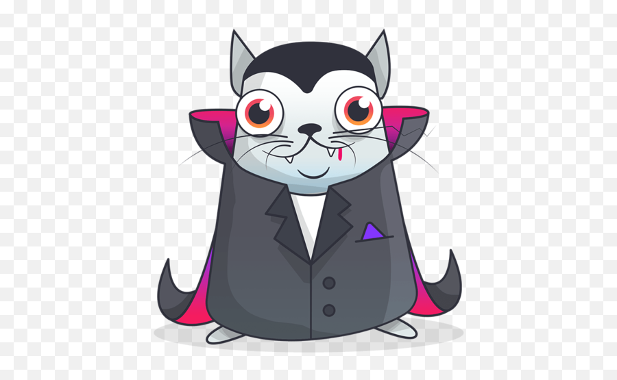 Png Cryptokitty - Cryptokitties Fun Emoji,Dracula Emoji