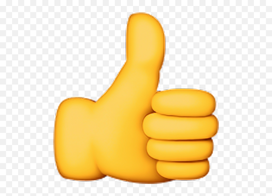 Ok Thumbsup Good Emoji Yellow Fine Emojisticker Yes Lik - Transparent Emoji Thumbs Up,Yes Emoji