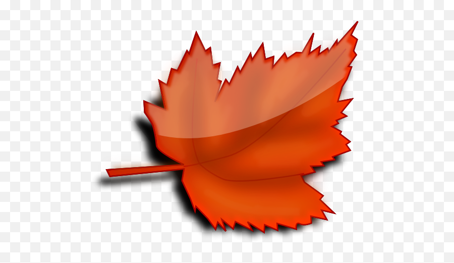 Glossy Autumn Leaf Vector Image - Maple Leaf Emoji,Fallen Leaf Emoji