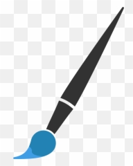 Transparent Paintbrush Minimalist Transparent Png Clipart - Paintbrush Emoji,Paintbrush Emoji