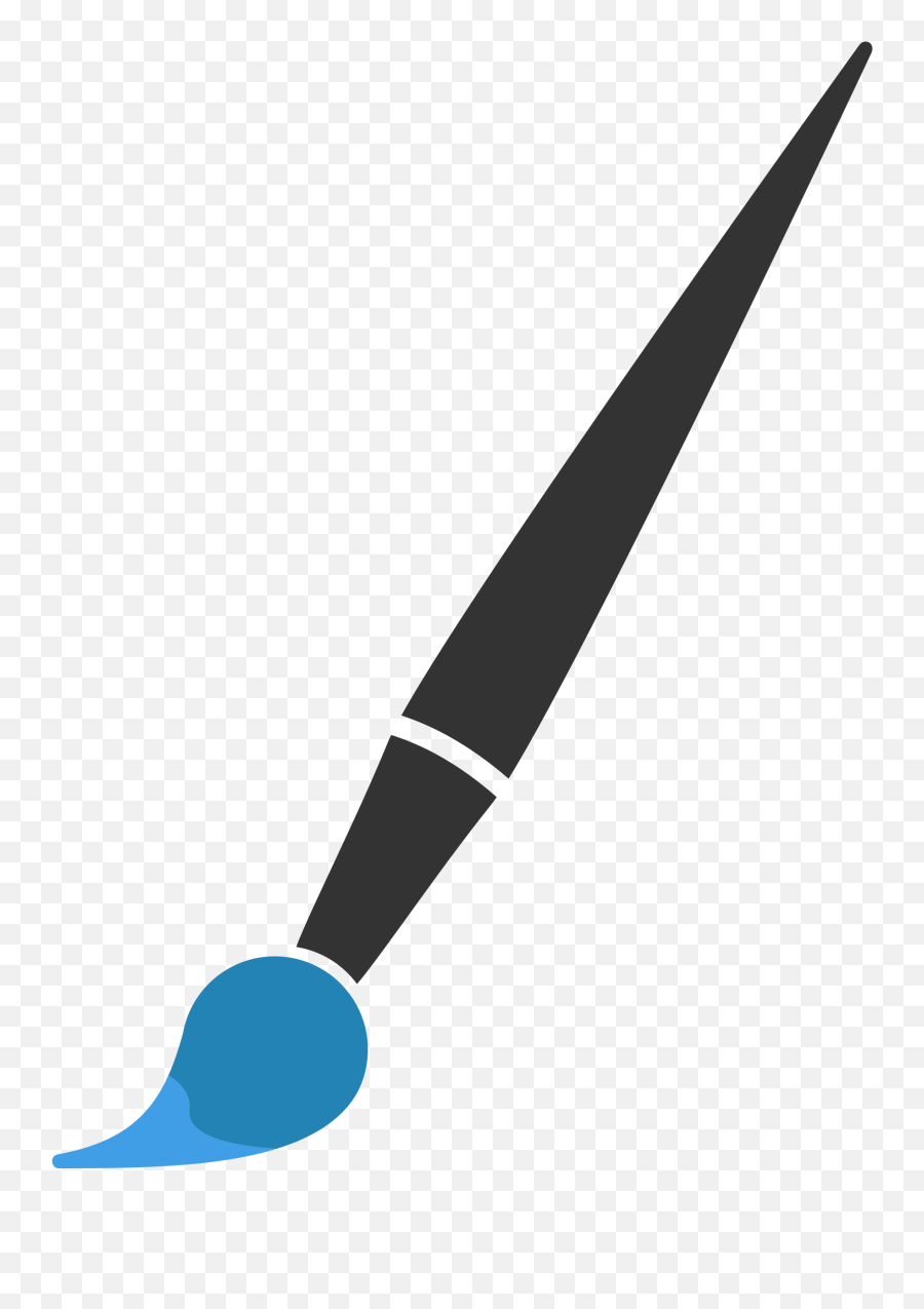 Transparent Paintbrush Minimalist Transparent Png Clipart - Paintbrush Emoji,Paintbrush Emoji