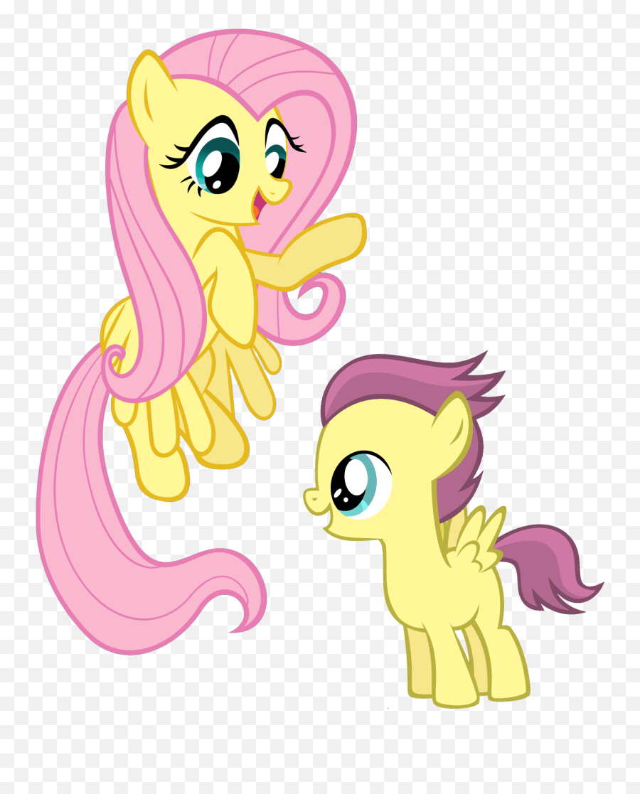 Hypothetical Mane Six Siblings - My Little Pony Fluttershy Sister Emoji,Brother And Sister Emoji