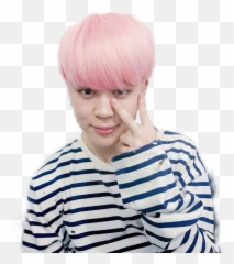 Park Jimin Png - Park Jimin Cute Jimin Emoji,Pink Hair Emoji