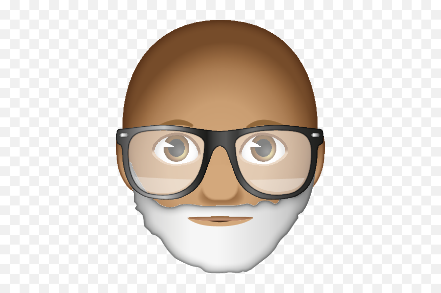 Bald With Beard Wearing - Icon Man With Glasses And Beard Emoji,Bearded Emoji