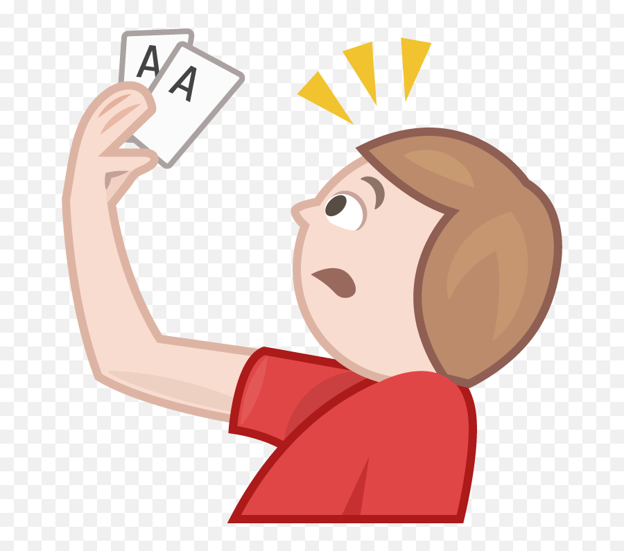 Poker Player Poker Playing Cards Vector Illustration - Emoji Tomandose Una Selfie,Emoticones De Whatsapp