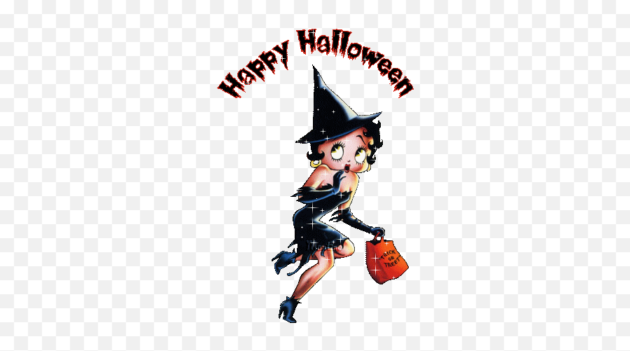 Top Betty Boop Halloween Stickers For Android U0026 Ios Gfycat - Betty Boop Halloween Emoji,Emoji Halloween
