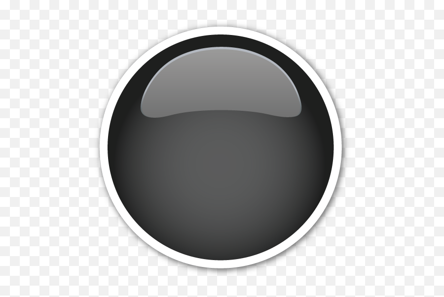 Medium Black Circle - Photograph Emoji,White Circle Emoji