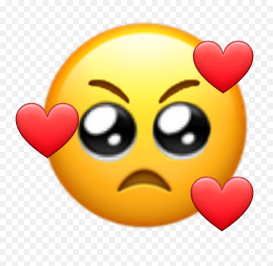 Emoji Sad Angry Lover Yellow Sticker - Angry Love Emoji Meme,Angry Emoji