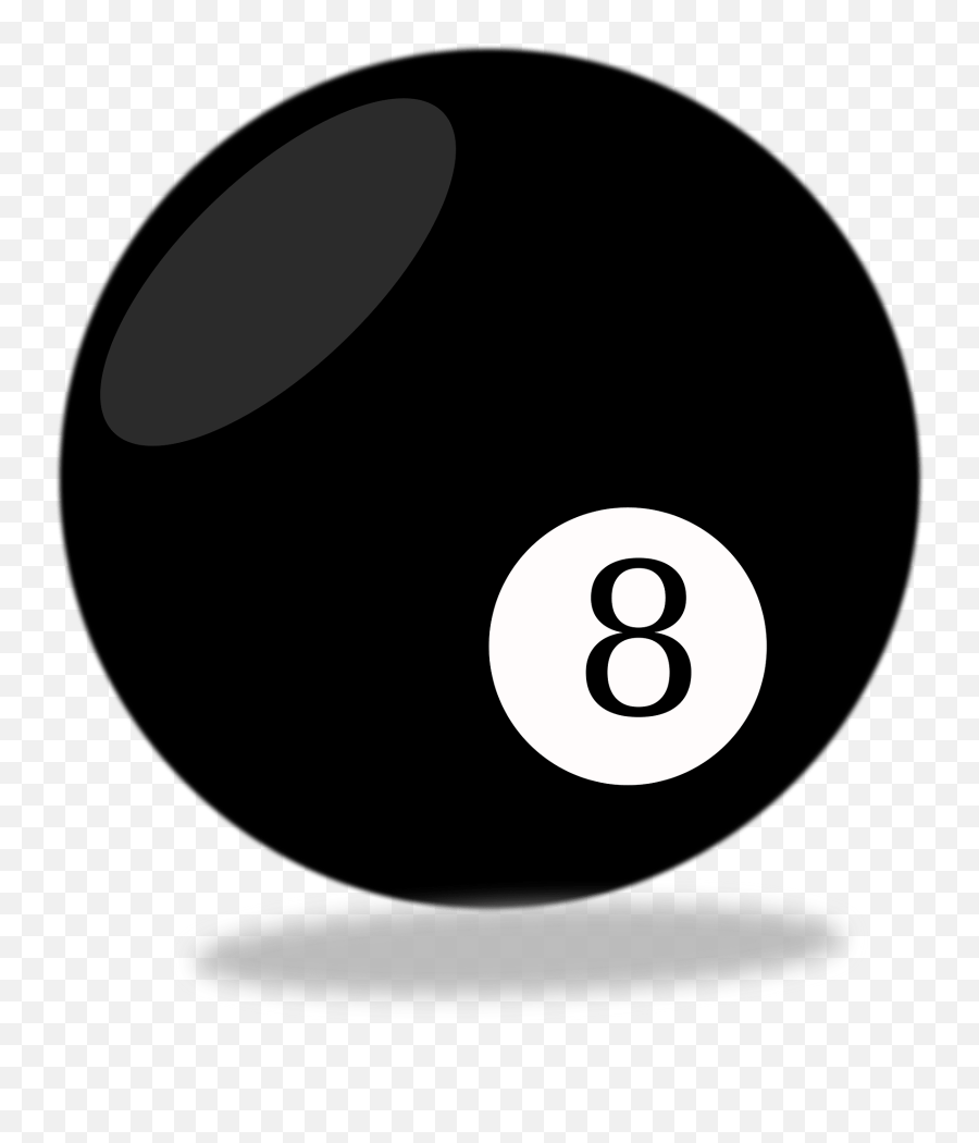 8 Ball In Pool Clipart - 8 Ball Tranparent Clipart Emoji,8 Ball Emoji