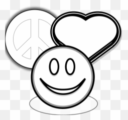 Pages Of Peace Signs And Hearts Clip Art Love 1tz4zg - Smiley Emoji,Peace Emoticon