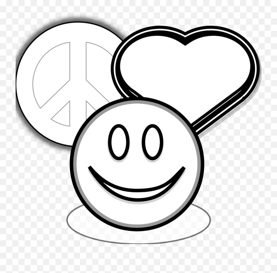 Pages Of Peace Signs And Hearts Clip Art Love 1tz4zg - Smiley Emoji,Peace Emoticon