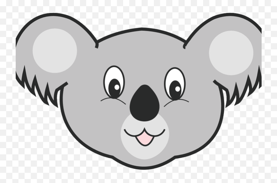 Download Nobby Design Koala Face Mask - Animal Face Clipart Mask Emoji,Koala Emoji Png